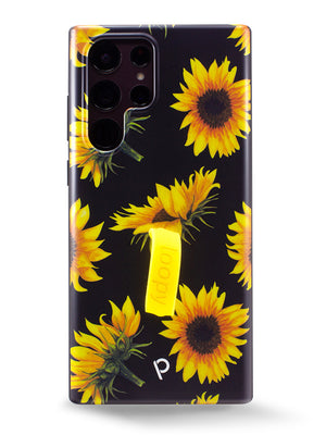 The Samsung Galaxy S22 Ultra Sunflowers Loopy Case.