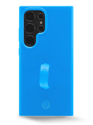 The Samsung Galaxy S24 Ultra Neon Cyan Loopy Case.