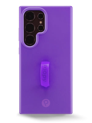 The Samsung Galaxy S24 Ultra Neon Violet Loopy Case.