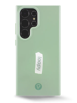 The Samsung Galaxy S24 Ultra Sage Loopy Case.