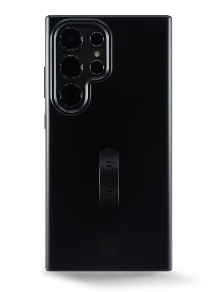 The Samsung Galaxy S24 Ultra Stealth Black Loopy Case.