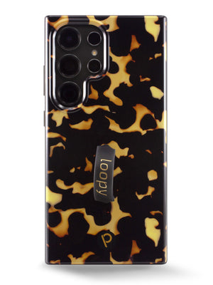 The Samsung Galaxy S24 Ultra Tortoise Loopy Case.