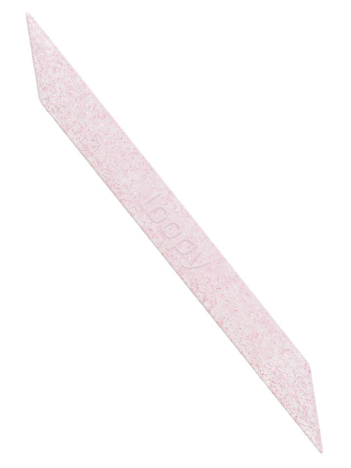 The Loopy Cases Sparkle Clear Light Pink Super Loop.