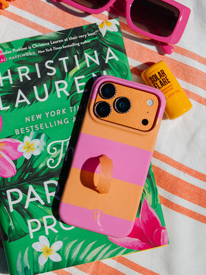 A Sunset Stripes Loopy Case. || feature-media