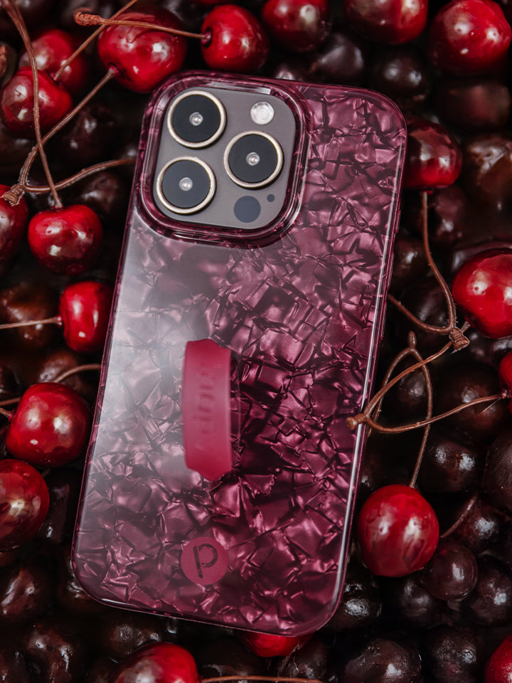 A Wine Opal Shell Loopy Case. || feature-media