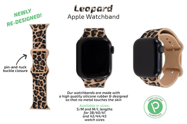 Smartwatch Silicone Bands Leopard Print Cheetah Watch 